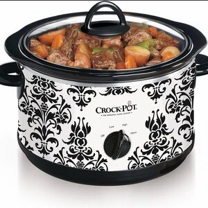 Crock Pot Limited Edition Slow Cooker Damask Pattern 4.5 Quart Slow Cooker